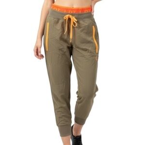 NEW D.RT High Waist Double waist Cropped Jogger Track Pants SIZE 1